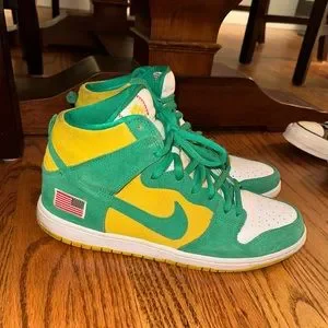 Nike | Shoes | Nike Dunk High Oakland Athletics Size 1 Mens  display picture 1